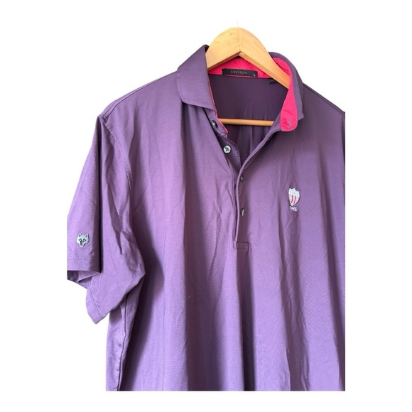 Greyson Golf Polo Shirt Men’s Size L Purple 1862 - Picture 3 of 8